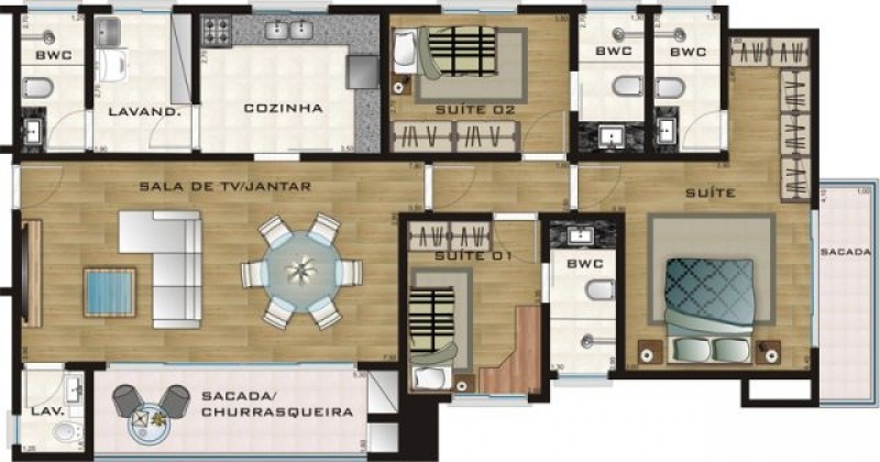 Apartamento, 3 quartos, 129 m² - Foto 34